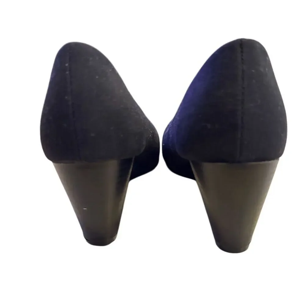 Seychelles Gertrude Women's Black Wedge Heels Size 7 Slip-On - Picture 7 of 11
